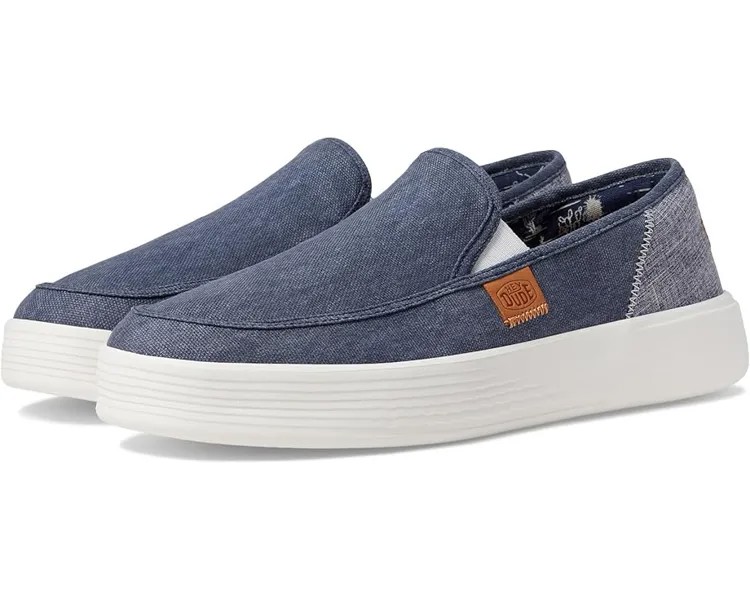Кроссовки Hey Dude Sunapee Craft Linen, темно-синий