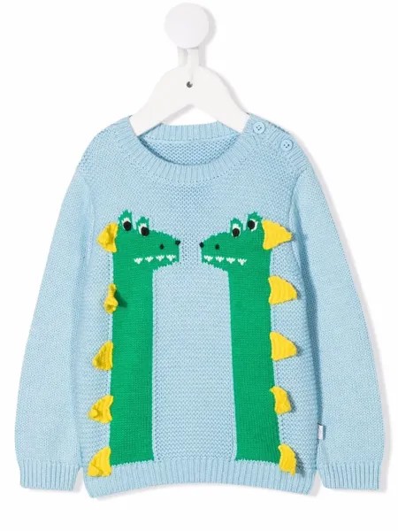 Stella McCartney Kids джемпер крупной вязки с аппликацией