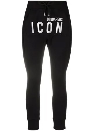 Dsquared2 спортивные брюки с логотипом и кулиской