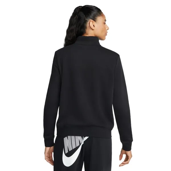 Женский флисовый свитшот с молнией без четверти Nike Sportswear Club Nike, белый