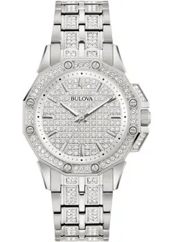 Японские наручные  женские часы Bulova 96L305. Коллекция Crystal Octava