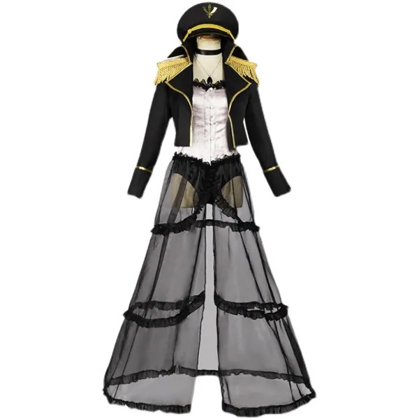 Японские анимационные костюмы для косплея My Dress-Up, любимый костюм, черный полный комплект, перчатки, воротник, Подвеска для женщин, для Хэллоуина, вечеринки