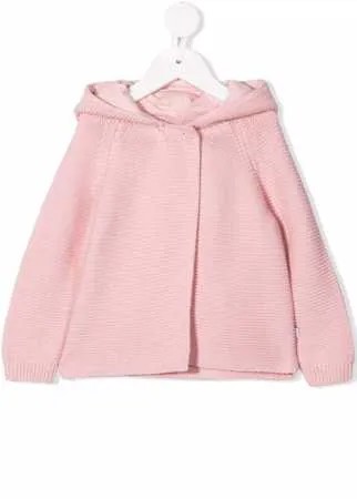 Stella McCartney Kids вязаная куртка с капюшоном