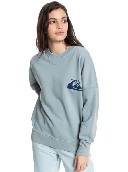 Свитшот женский Quiksilver EQWFT03040 голубой XL