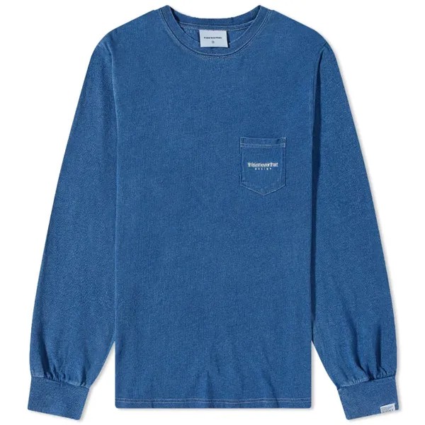 Футболка thisisneverthat Long Sleeve Indigo Dyed Tee
