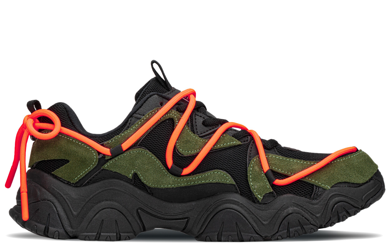 Кроссовки FILA Fluid 4 Lifestyle Shoes Women's Low-top Black/green, черный/зеленый