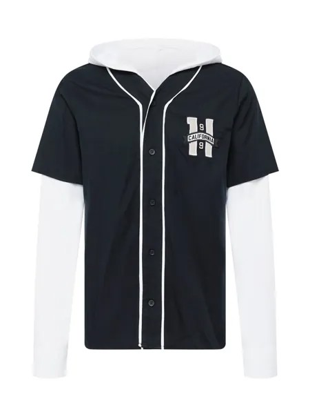 Рубашка на пуговицах стандартного кроя Hollister, черный