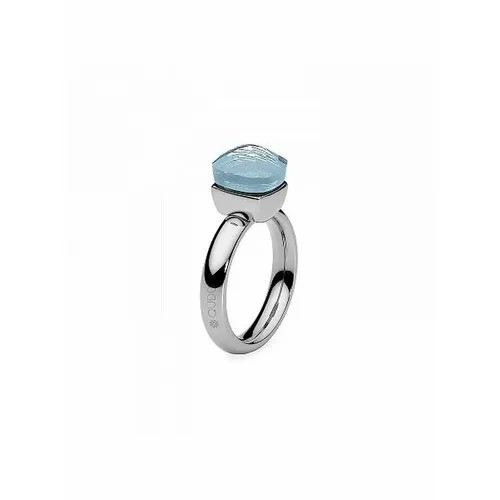 Кольцо Qudo, кристалл, размер 17.25, серый, голубой