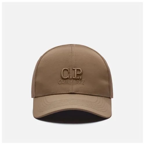 Кепка C.P. Company Logo Chrome-R коричневый, Размер ONE SIZE