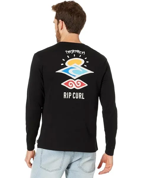 Футболка Rip Curl Search Icon Long Sleeve, цвет Black 1