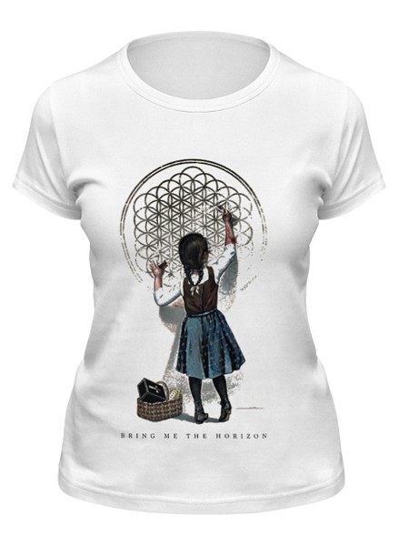 Футболка женская Printio Bring me the horizon девочка белая S