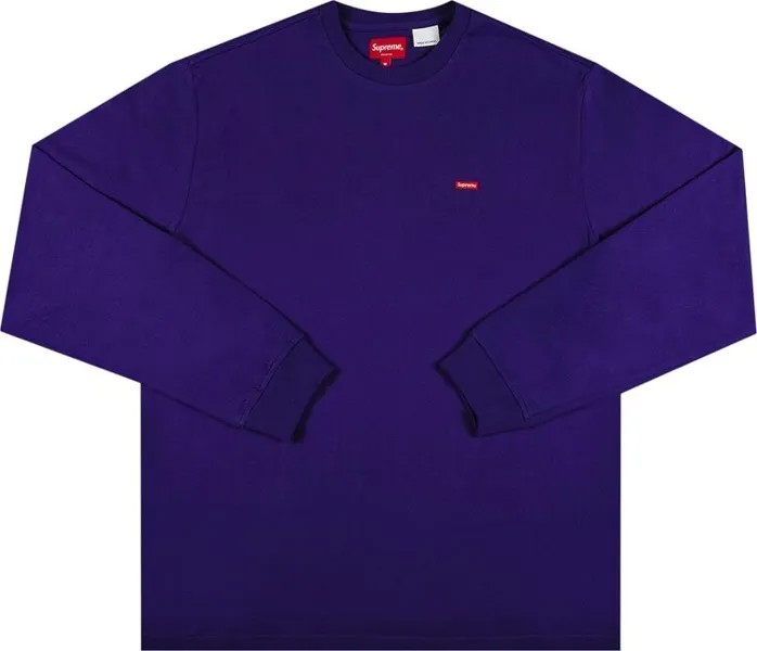 Лонгслив Supreme Small Box Long-Sleeve Tee 'Purple', фиолетовый