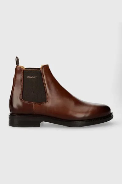 Кожаные ботинки челси St Fairkon Gant, коричневый