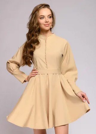 Вечернее платье женское 1001dress 0112001-30042BG бежевое 44-46
