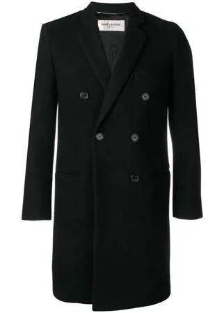 Saint Laurent двубортное пальто