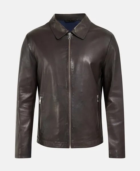 Кожаный пиджак Milestone, темно коричневый