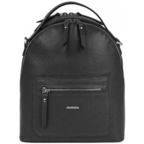 Рюкзак  торба Franchesco Mariscotti, натуральная кожа, черный