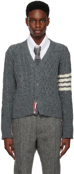 Синий кардиган Donegal Thom Browne