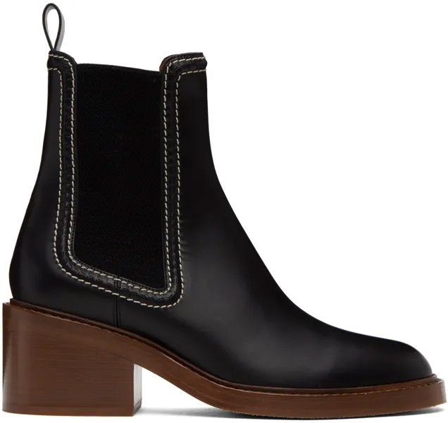 Черные ботинки малло Chloé
