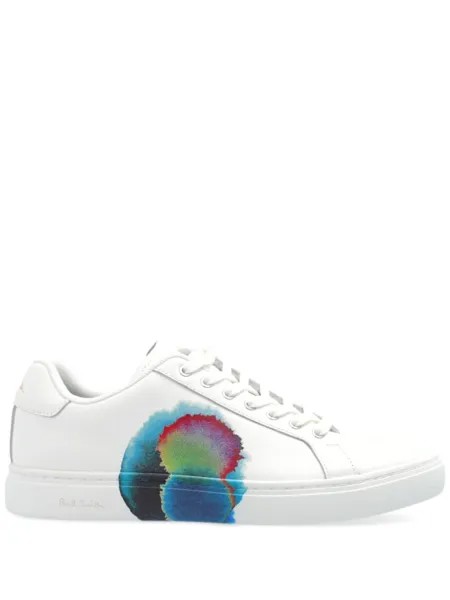 Paul Smith абстрактные принты кроссовки, белый