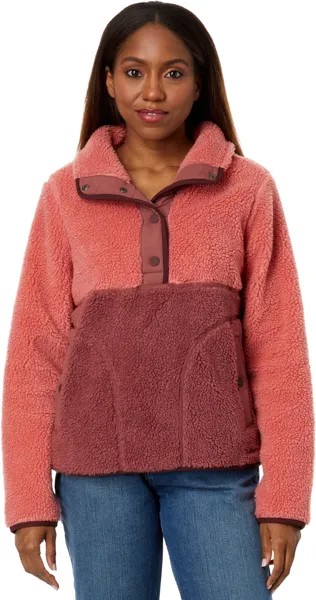 Куртка Sherpa Fleece Pullover L.L.Bean, цвет Mineral Red/Rosewood