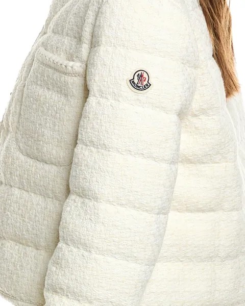 Moncler Ginavelle Полушерстяная куртка, белый
