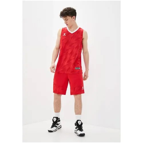 Форма Kelme баскетбольная, шорты и майка, размер 47, красный