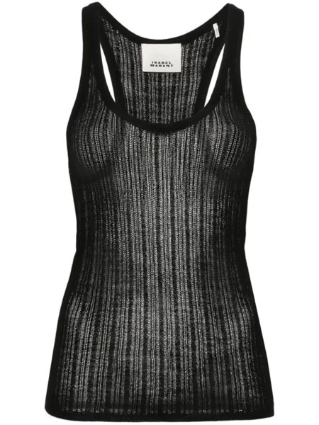 ISABEL MARANT топ Dorsia крупной вязки, черный