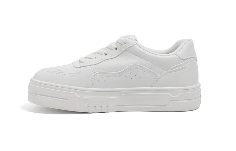 Кроссовки HUANQIU Skateboarding Shoes Women's Low-top White, белый