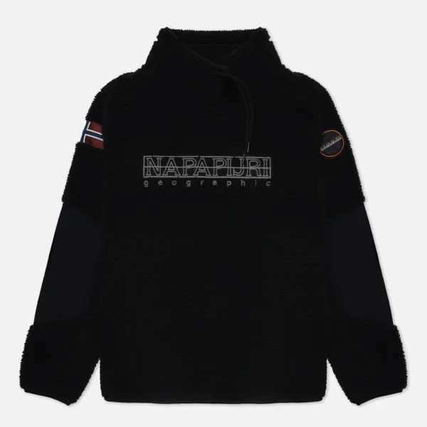 Мужская толстовка Napapijri Teide Turtle Neck Fleece чёрный, Размер S