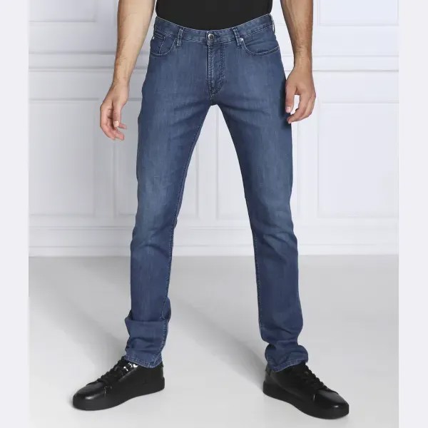 Джинсы узкого кроя j06 Emporio Armani, синий
