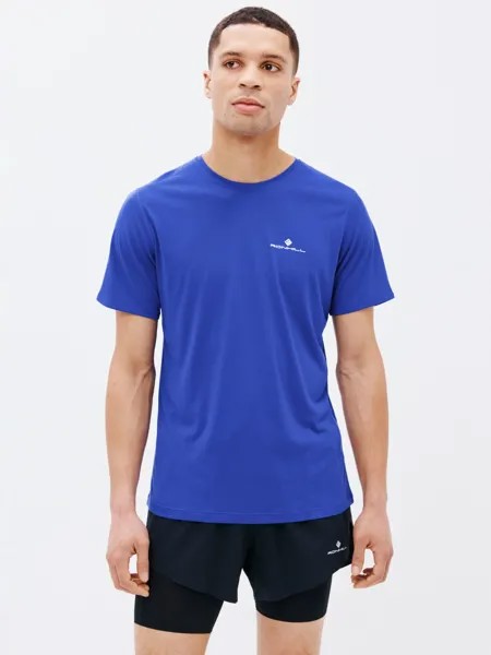 Беговая футболка с короткими рукавами Ronhill Core, синий кобальт