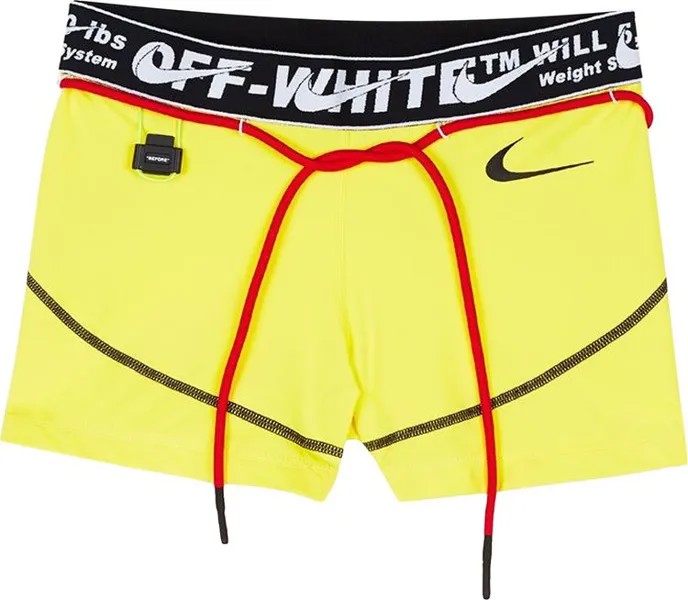 Шорты Nike x Off-White NRG RU Pro Shorts 'Opti Yellow', желтый