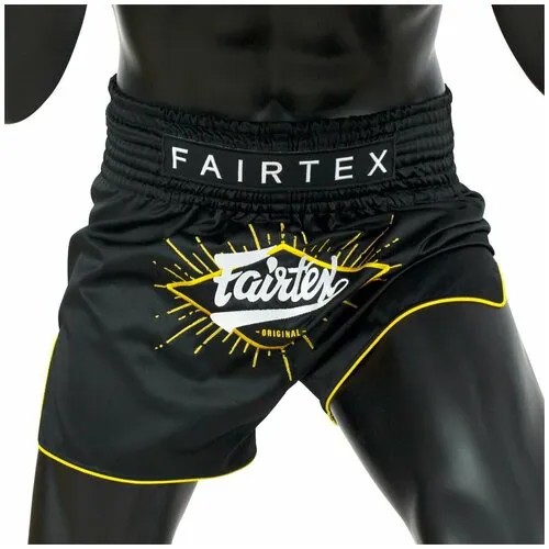 Шорты Fairtex, размер 50, черный, золотой