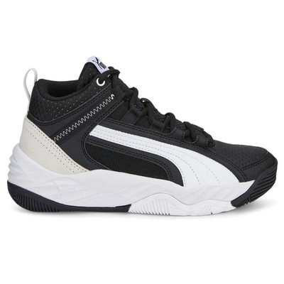 Puma Rebound Future Evo Core Lace Up Молодежные мальчики Черные кроссовки Повседневная обувь 386