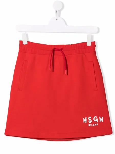 MSGM Kids юбка с логотипом