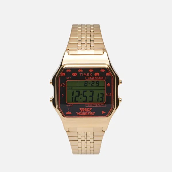 Наручные часы Timex x Space Invaders T80 золотой, Размер ONE SIZE