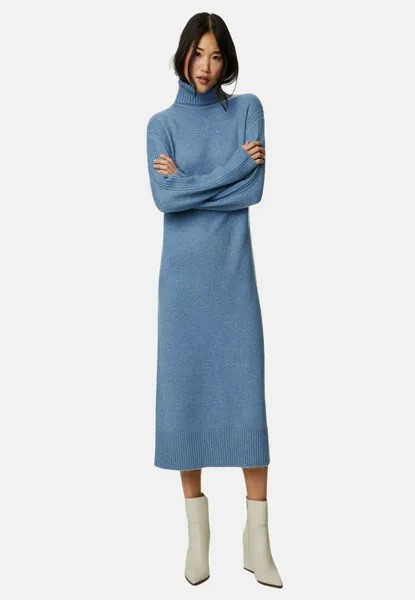 Трикотажное платье Roll Neck Midi Marks & Spencer, цвет grey blue