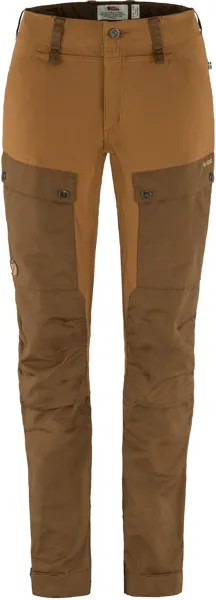 Брюки Keb изогнутые - женские Fjallraven, коричневый