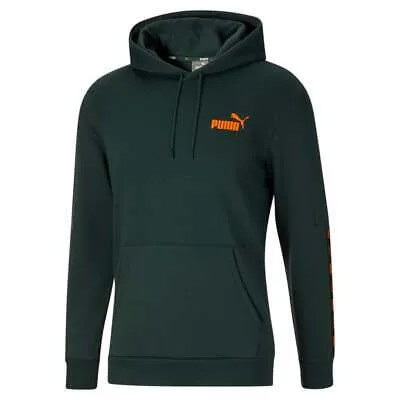 Puma Power Tape Pullover Hoodie Mens Green Повседневная верхняя одежда 847046-80