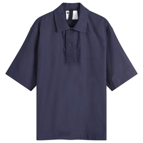 Поло Mhl By Margaret Howell Offset Plackett Polo, цвет Ink