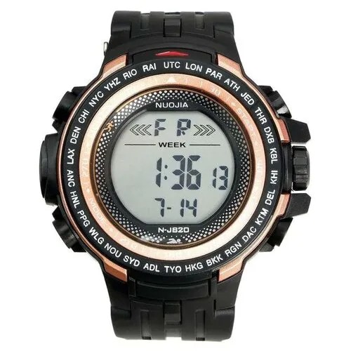 Наручные часы мужские Часы наручные электронные Jian Cheng, d=5.6 см, ремешок силикон 25 см, бесшумный механизм