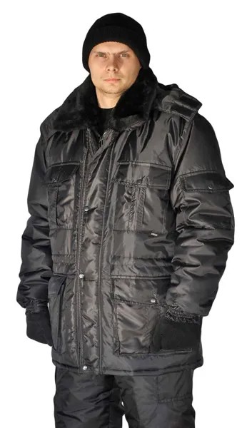Куртка рабочая мужская Ursus КУР606-280 черный 48-50 RU, 170-176 см