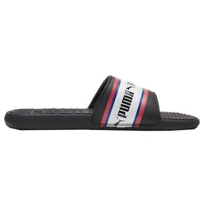 Мужские черные повседневные сандалии Puma Cool Cat Stripe Repeat Slide 385887-01