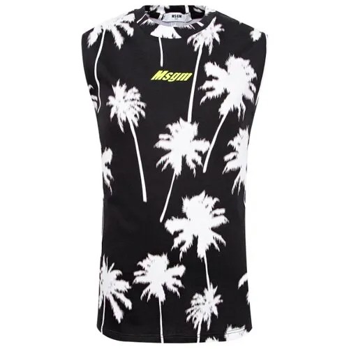 Майка MSGM, размер 128, черный/белый