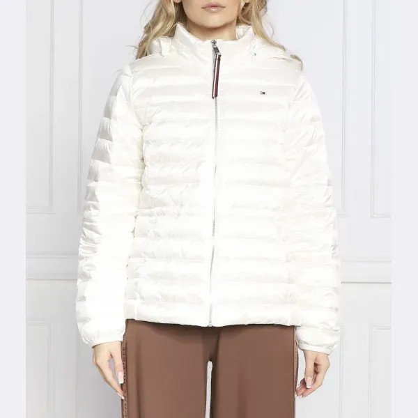 Женственный пуховик стандартного кроя Tommy Hilfiger, белый