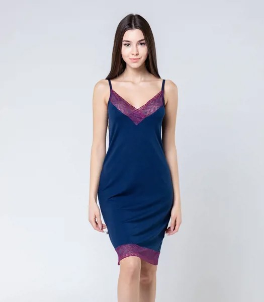 Ночная сорочка женская Serge 8648/7 синяя 120