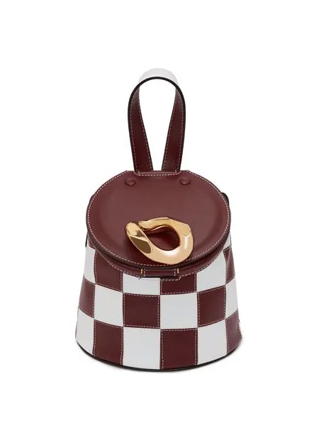 JW Anderson сумка-ведро в шахматную клетку