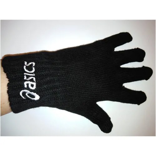 Перчатки ASICS, с утеплением, размер 1, черный
