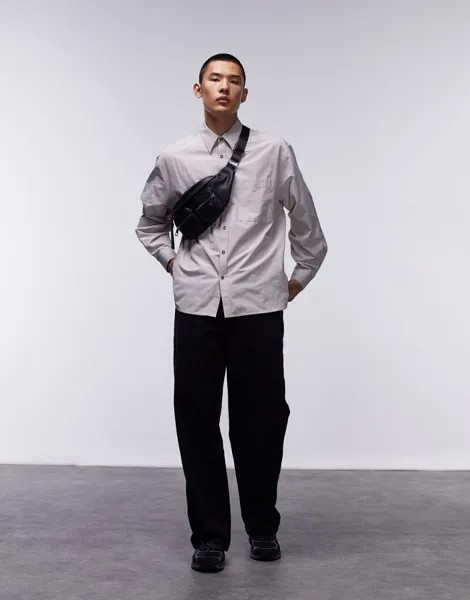 Черные мешковатые джинсы Topman